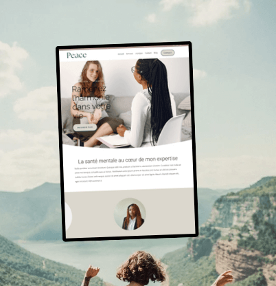Template worpdress Peace Template wordpress site internet therapeute