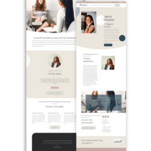 Template WordPress pour thérapeute